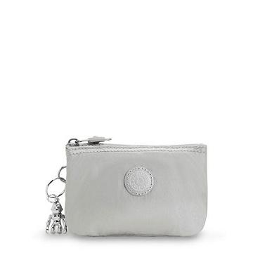 Kipling Creativity Small Metallic Pouch Tassen Zilver | België 1106PJ